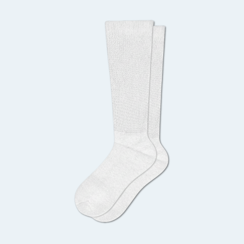 White Diabetic Crew Socks Multi-Pack