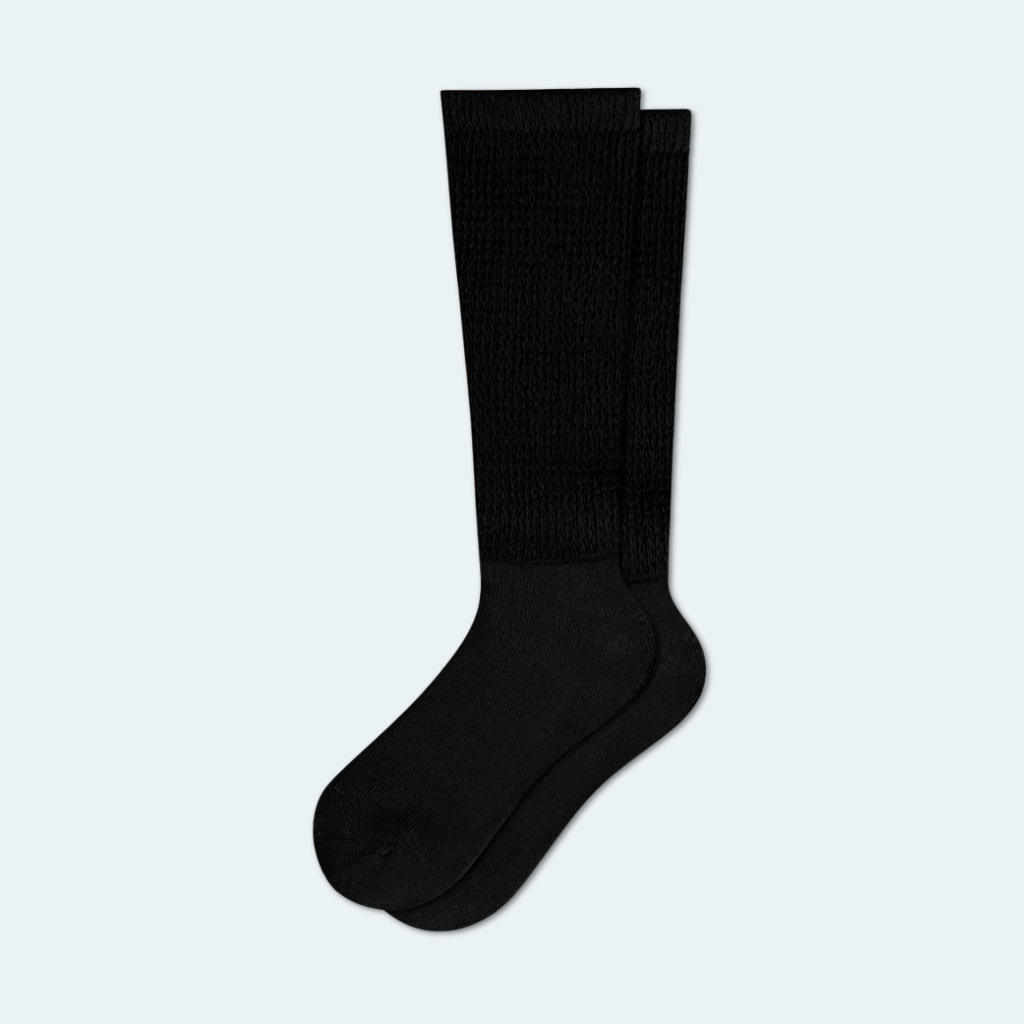 Black Diabetic Crew Socks Multi-Pack