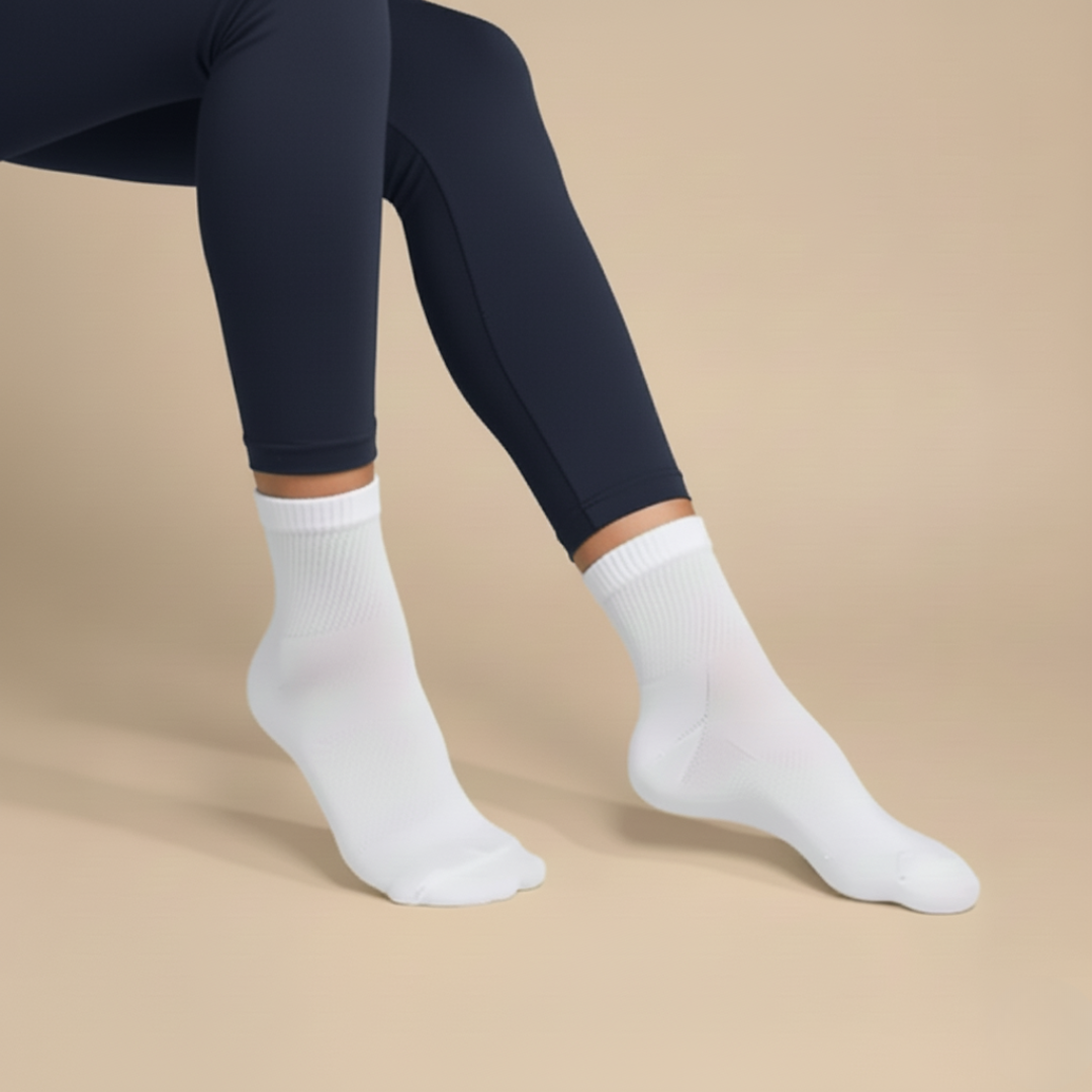 White Diabetic Ankle Socks Multi-Pack