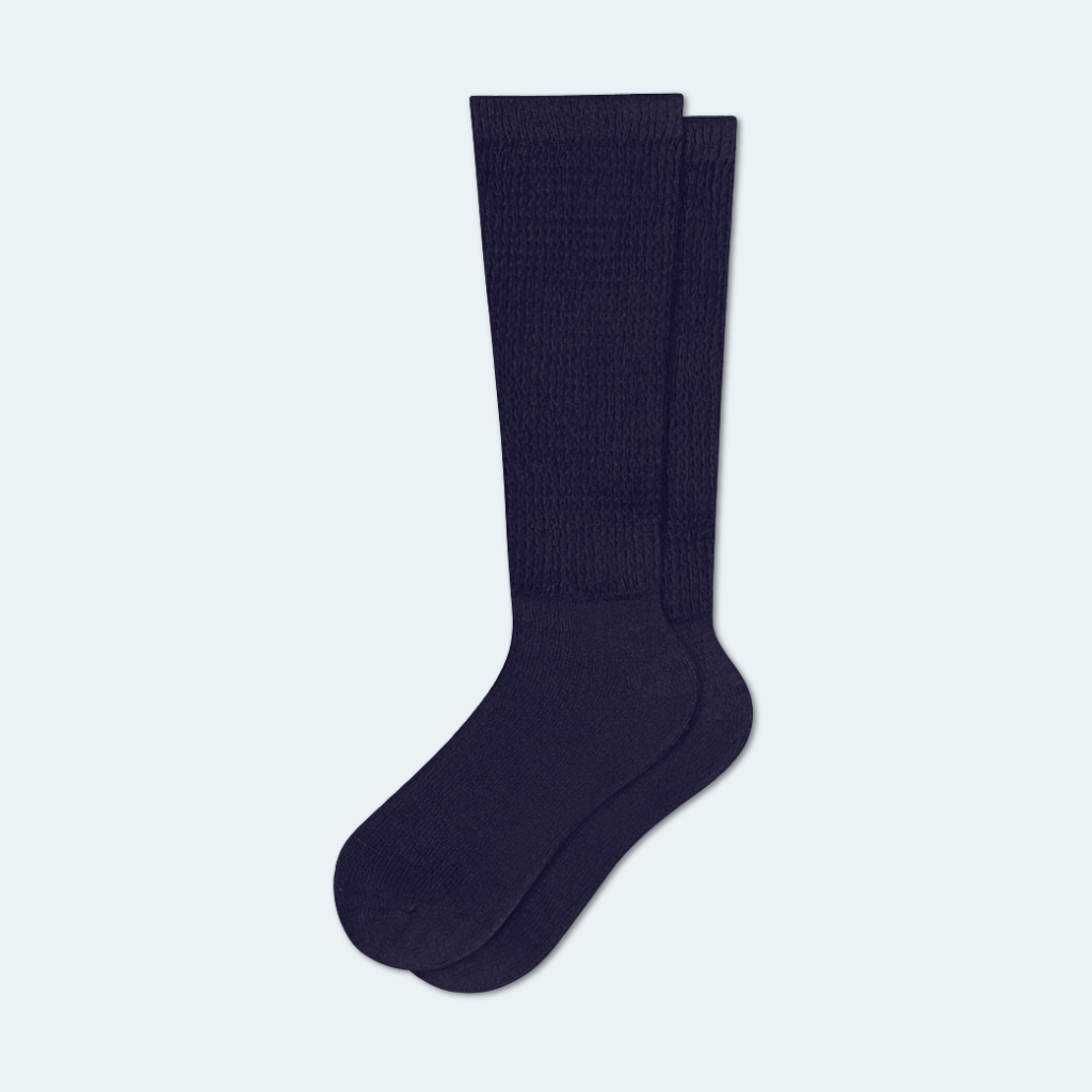 Navy Diabetic Crew Socks Multi-Pack
