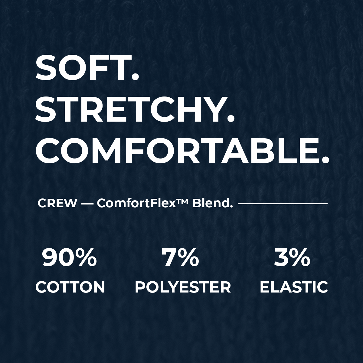 Gray ComfortFlex™ Crew Socks