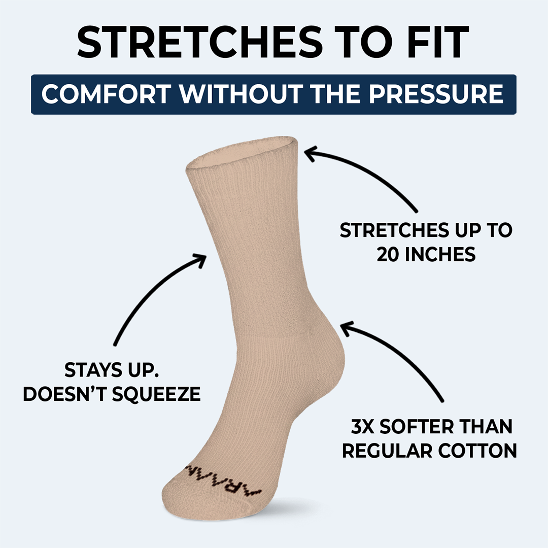 Khaki ComfortFlex™ Crew Socks